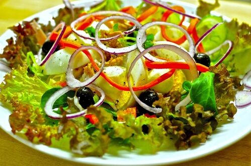 ozish uchun sabzavotli salat
